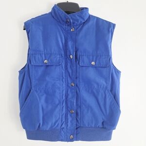 Eddie Bauer Expedition Goose Down Fill Vintage Blue Vest